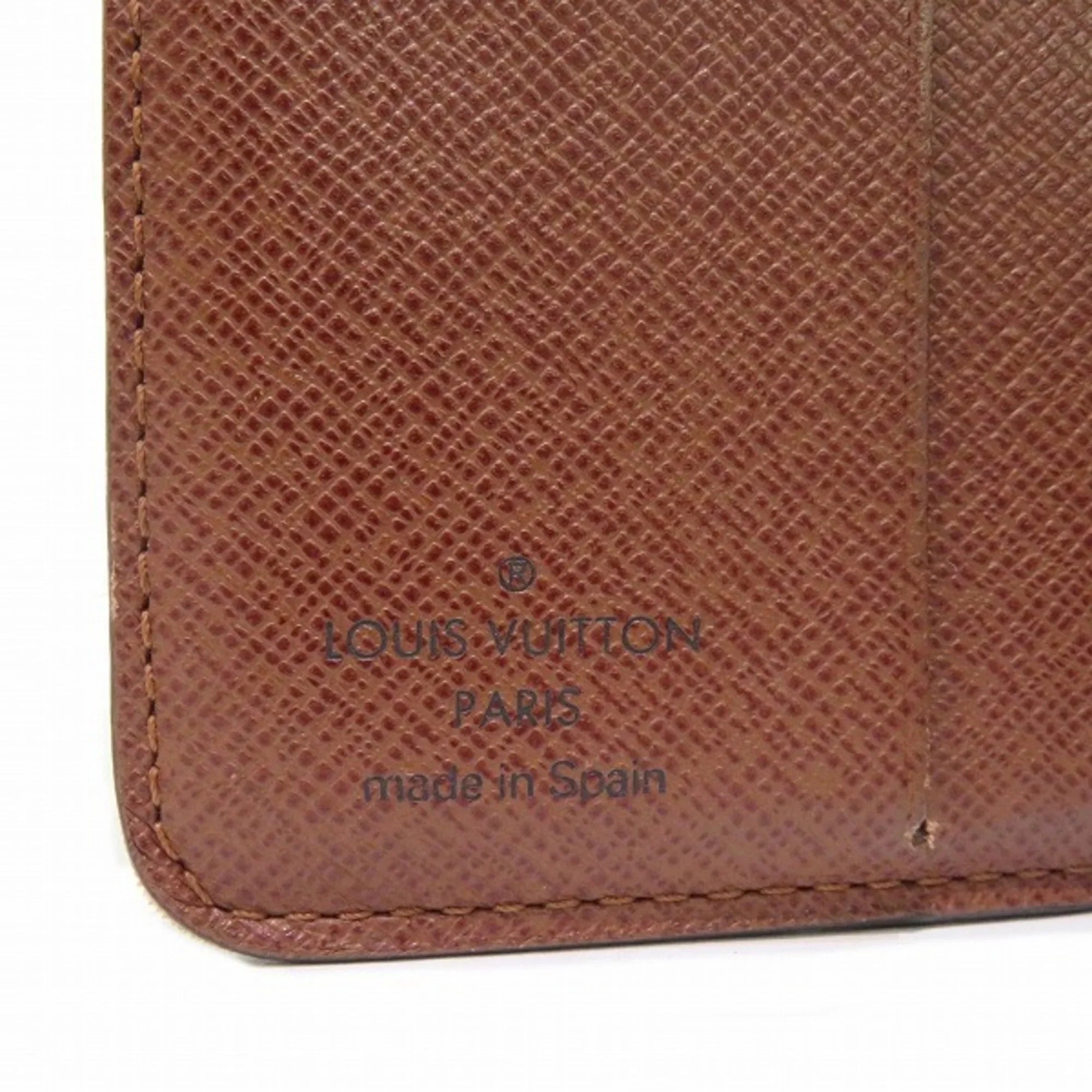 Men's M61667 Louis (Fair) Wallet Zip Vuitton Bifold Women's Compact Monogram Pre-Owned