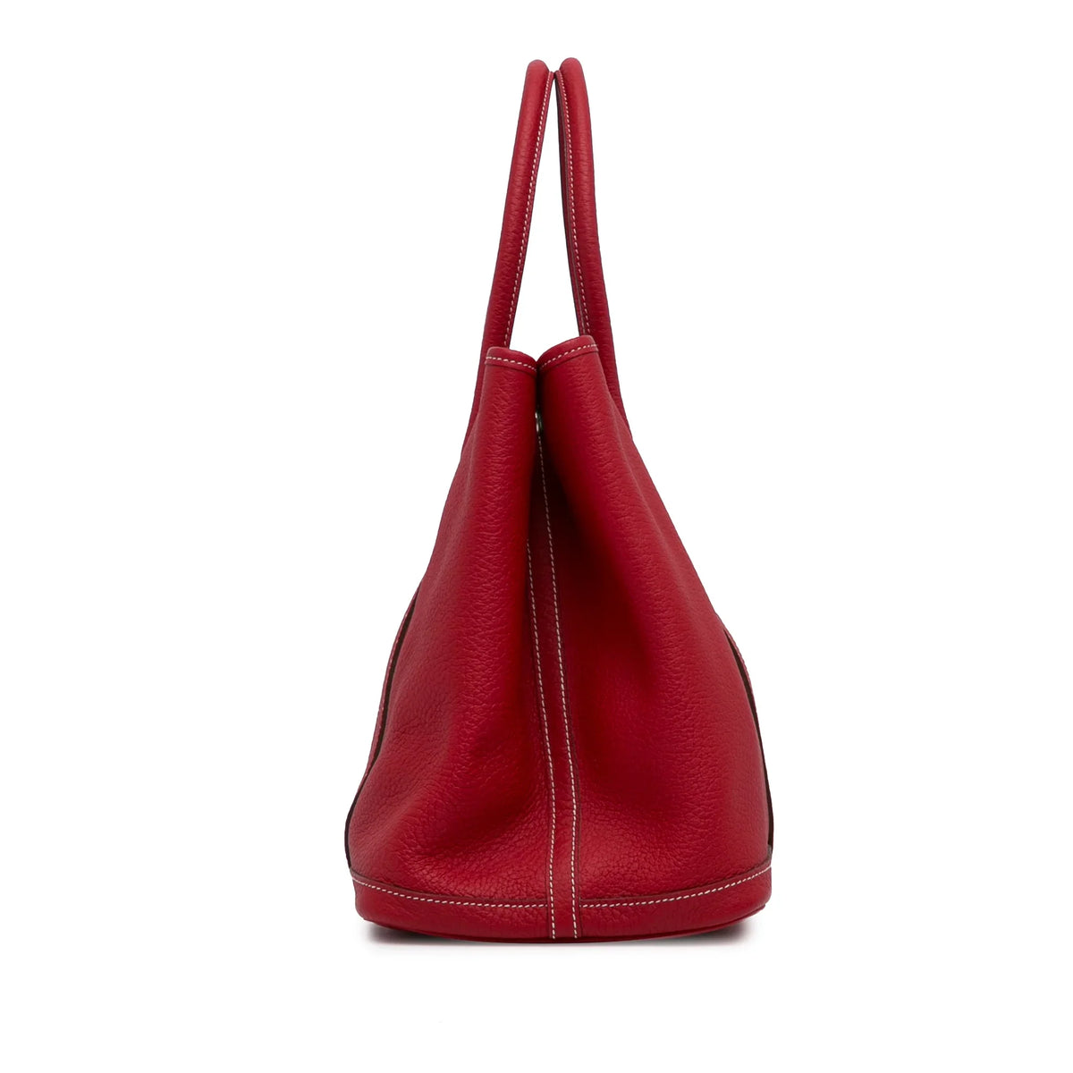 Leather Bag Red Negonda Tote 36 (Good) Authenticated Party Calf Pre-Owned Hermès Garden Unisex