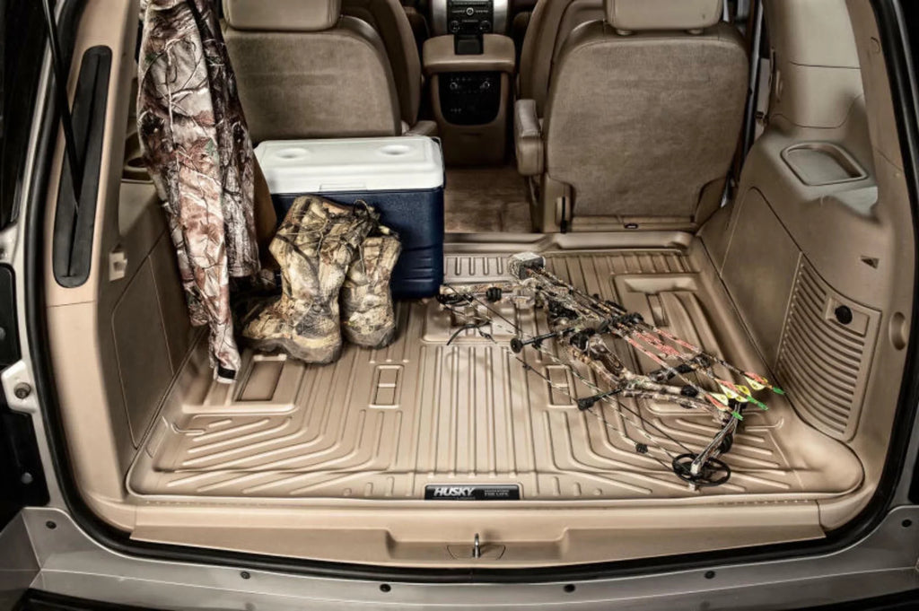 Liner Suburban/GMC Black Cargo behind Row select: with Chevrolet Compatible by with Yukon Cadillac Husky Weatherbeater Compatible RealTruck Series 3rd 21 XL Escalade 2021-2023