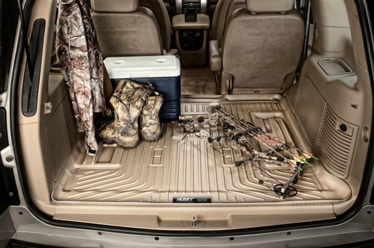 Liner Suburban/GMC Black Cargo behind Row select: with Chevrolet Compatible by with Yukon Cadillac Husky Weatherbeater Compatible RealTruck Series 3rd 21 XL Escalade 2021-2023
