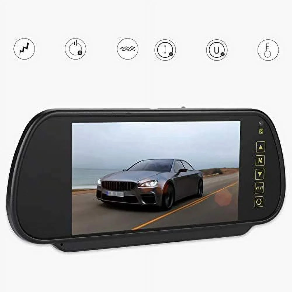 Inch LCD Mirror Car Monitor 7 Bileeko Screen Parking Vehicle for View Rear