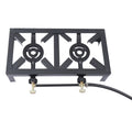 Hose Hiking Burners BBQ Gas Cooker Portable Stove 8KW/27295BTU 2 W/ Outdoor Propane Camping