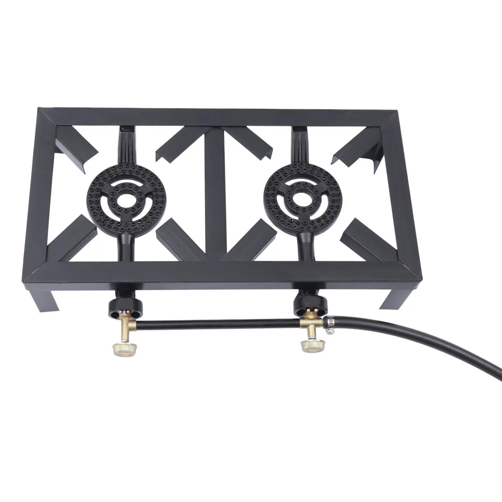 Hose Hiking Burners BBQ Gas Cooker Portable Stove 8KW/27295BTU 2 W/ Outdoor Propane Camping