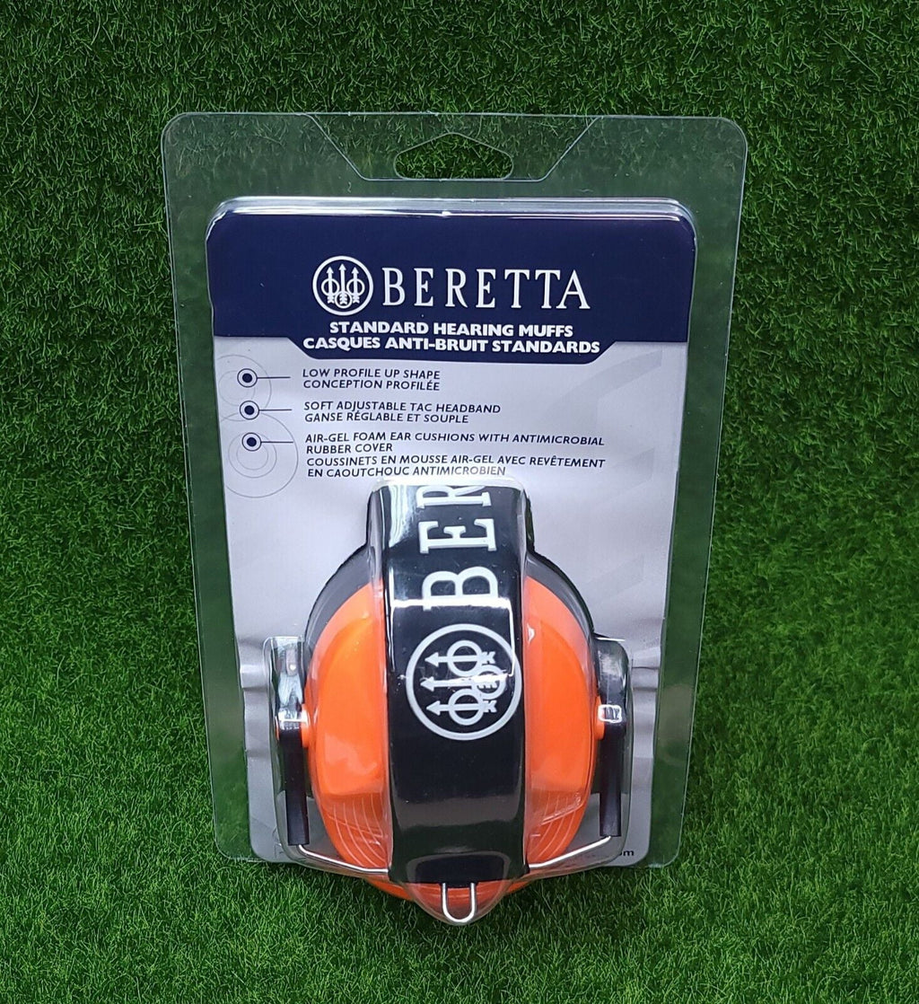 25dB, Fluorescent Safety Beretta Orange Pro Earmuff,
