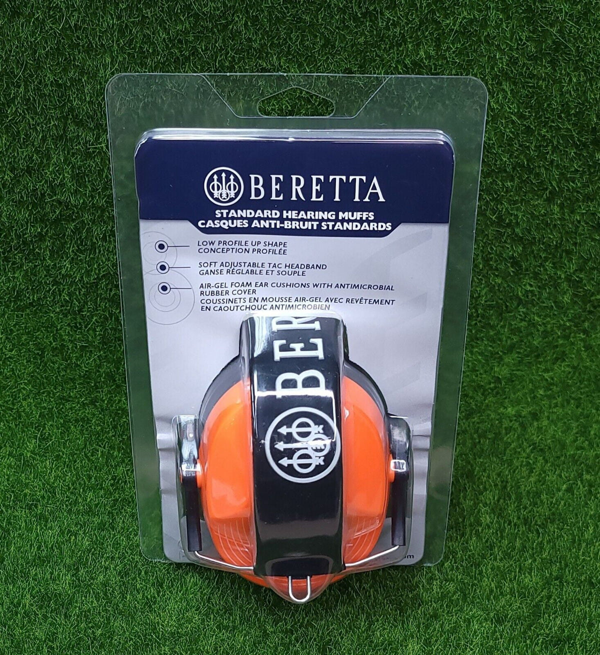 25dB, Fluorescent Safety Beretta Orange Pro Earmuff,