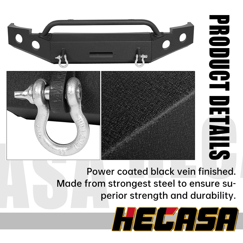 2013 Chevy D-Rings Front 2010 2007-2013 2011 Bar 1500 W/ Bumper 2012 Push 3-Piece Modular 2008 HECASA Silverado 2009 for
