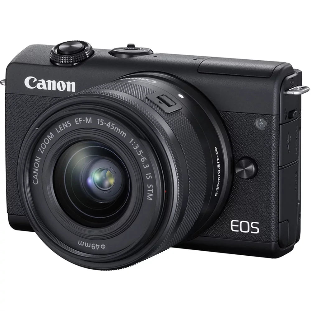 '+ + x (3699C009) Lenses (Black) Mirrorless Reader Charger LPE12 More Canon EOS Card + 55-200mm 15-45mm 64GB Filter Kit + M200 2 Kit Color + 2 with + Filter Camera and Card Battery x +