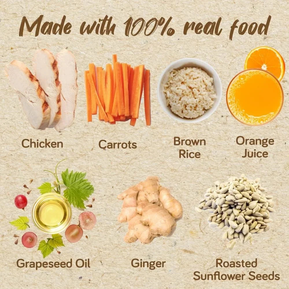 Tube Real - Oz Carrots - 9.4 Fed 12) of Orange Chicken, People for Pouch Meals Brown & (Pack Rice Blends - Food