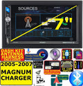 INCLUDES WHEN DASH HARDWARE ANTENNA INCLUDING PKG. ADAPTER SPECIFIC RADIO AND FITS WIRE CAR CHARGER STEREO 05-07 VEHICLE USB/BLUETOOTH DODGE HARNESS, MAGNUM INSTALLATION KIT, TOUCHSCREEN AM/FM
