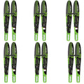 (6 54" Green 7, Pack) Combo Kids Size Size Adjustable OBrien Water Skis, 2-Mens
