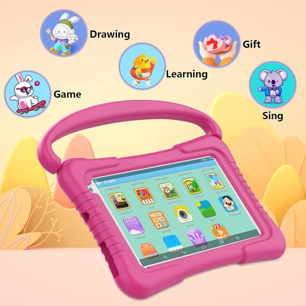 Camera Kids inch Educational Control, Kids Android Kids for Tablets WiFi Netflix Kids Pre-Installed Software Tablet 11 Kid-Proof YouTube Tablet 32G Dual with Parental Toddler 7 Games Tablet