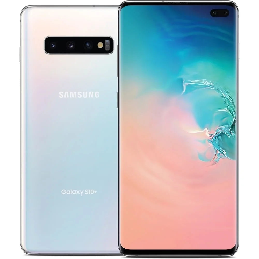 Blemished) - LTE Galaxy Fully (Used 6.1" 4G 128GB Samsung White Unlocked, S10+ Prism