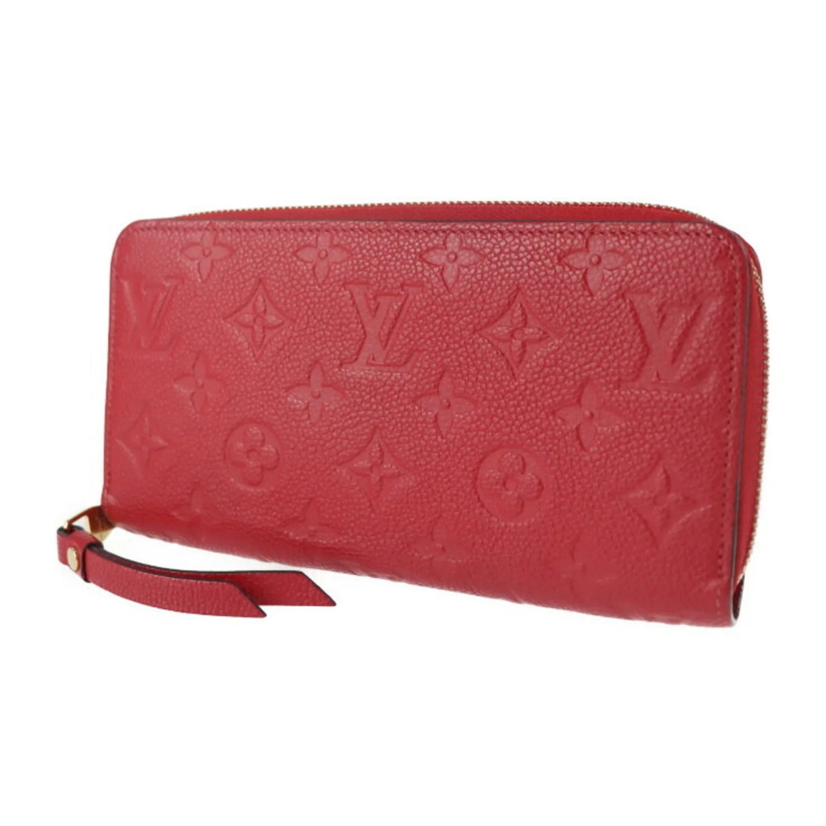 Long Zip Monogram M60737 Louis Around Vuitton Zipper LOUIS VUITTON Round Cerise Pre-Owned (Good) Implant Zippy Wallet