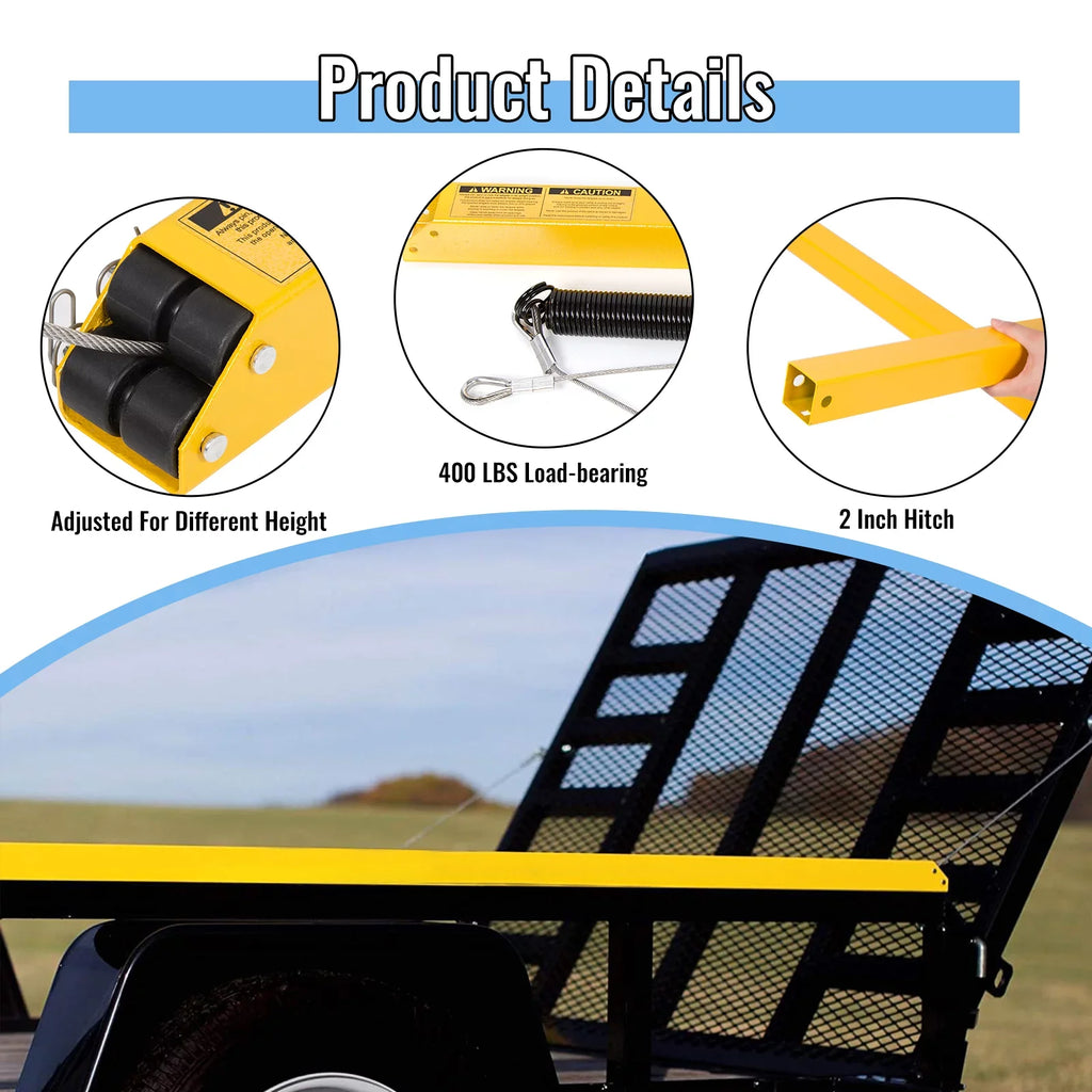 System Gate Liftgate Utility Pounds Ramp Trailer 2 Assist Sided Tailgate 350 Lift HECASA Lift