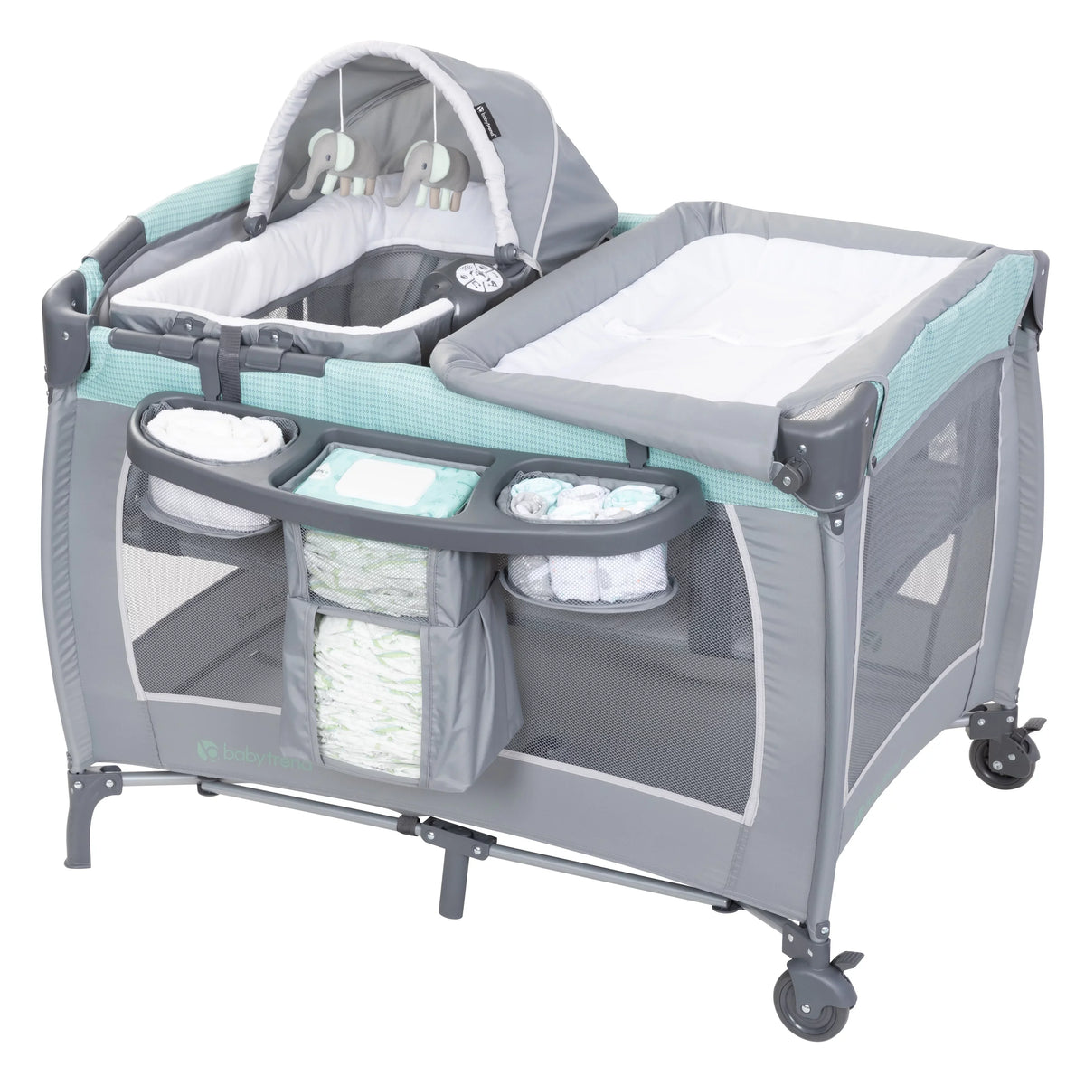 Baby Trend Lil Deluxe III, Cozy Snooze Mint