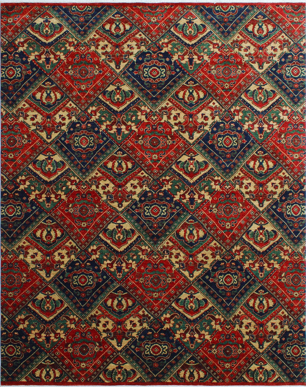 Red/Blue Reggie 9'10" 7'11" x Rug, Aria
