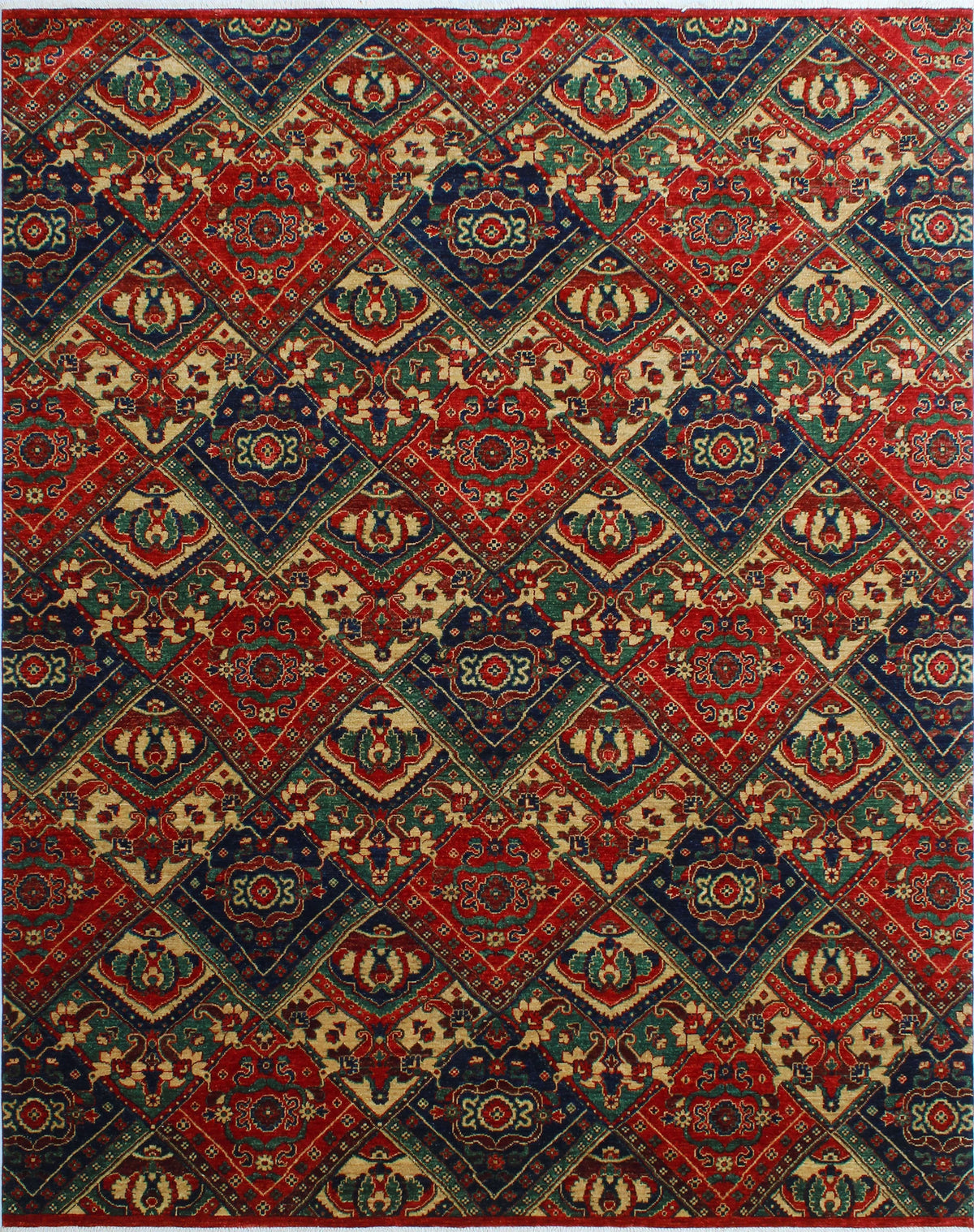 Red/Blue Reggie 9'10" 7'11" x Rug, Aria
