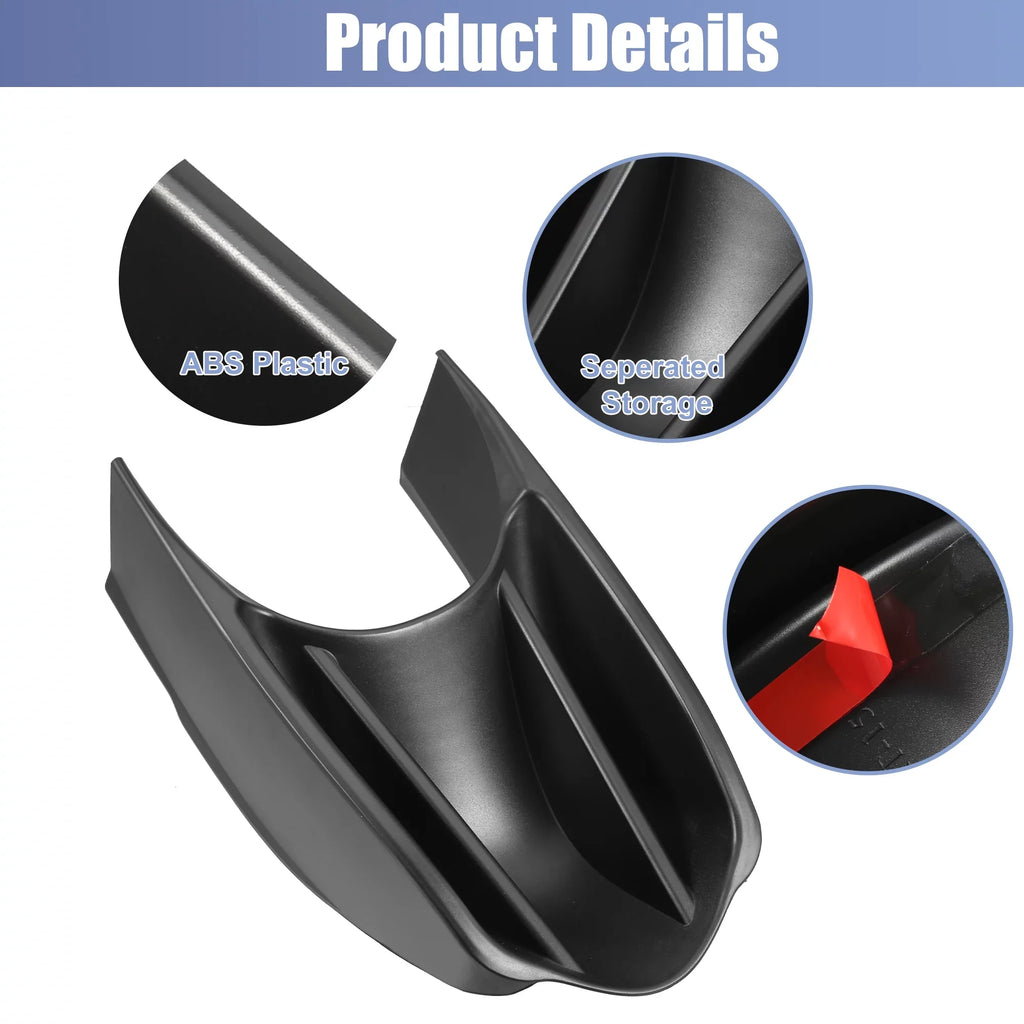 for Storage Car Accessories Smart Fortwo W453 Console Center Benz Box Black Fit Armrests 2014-2018
