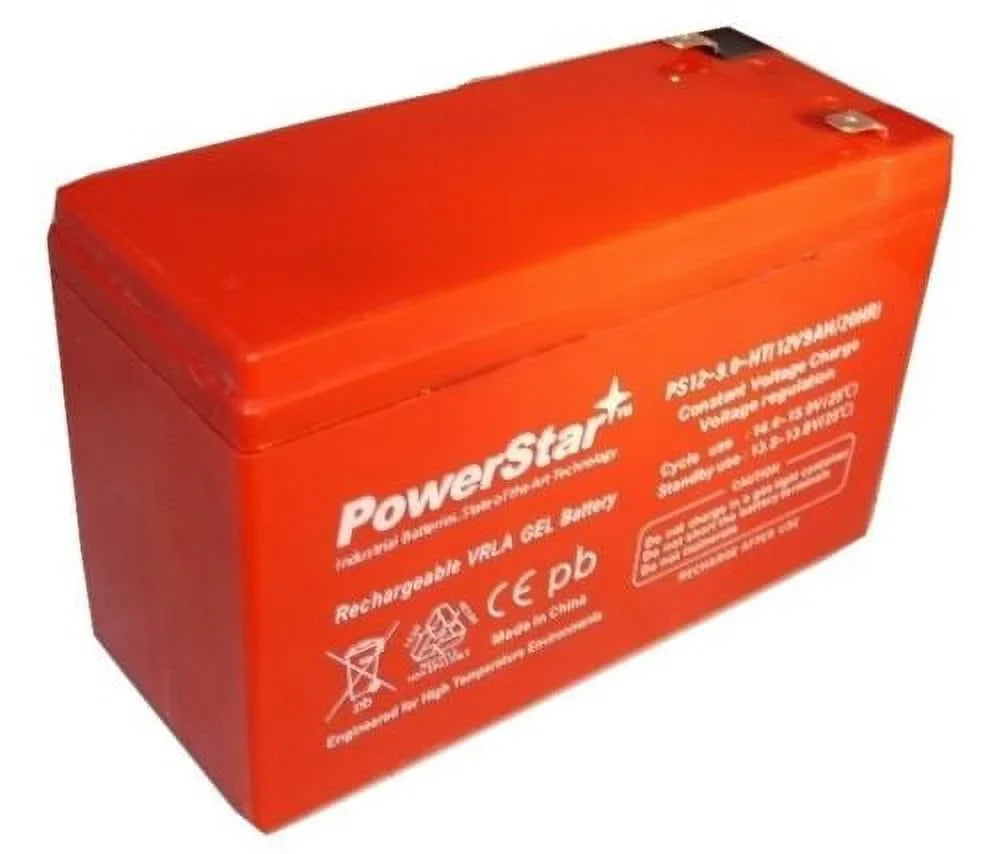 HIGH BATT9AH Gel Cell 12-volt PowerStar TEMP Aqua-Vu Battery 9-Amp Replacement