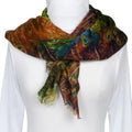 Peacock Feathers Scarf All-Over