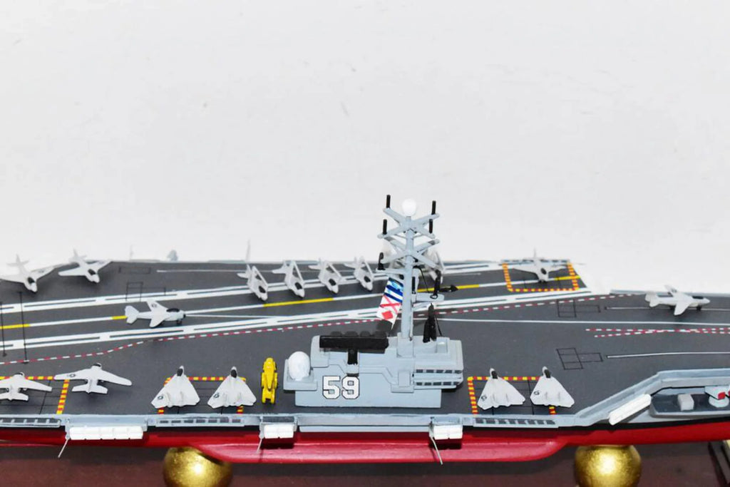 Carrier Model,Forrestal Aircraft Model,Navy,Scale Class,Mahogany Forrestal CV-59 USS