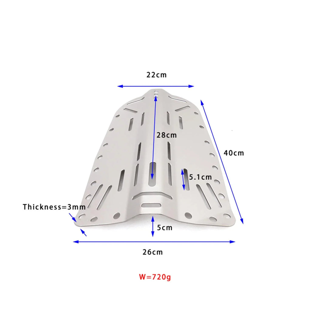 Snorkeling Backplate Diving Plate Lightweight BCD Gear BAOSITY Diver Scuba Universal