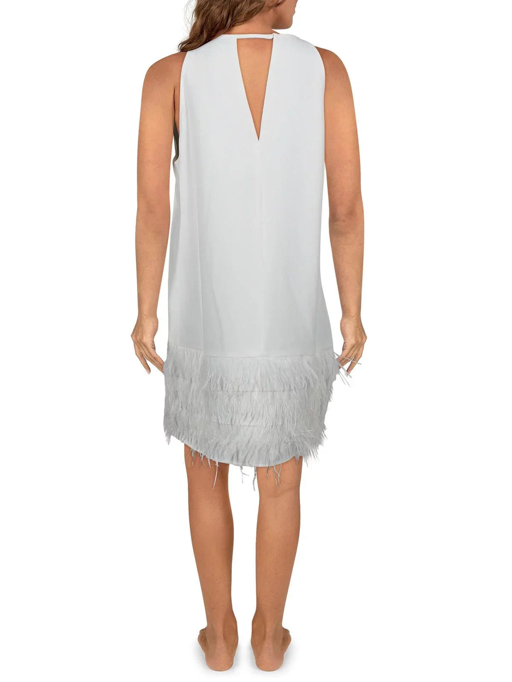 XS Womens Tunic Swim Ralph Lauren Cover-Up White Sleeveless Dress Lauren