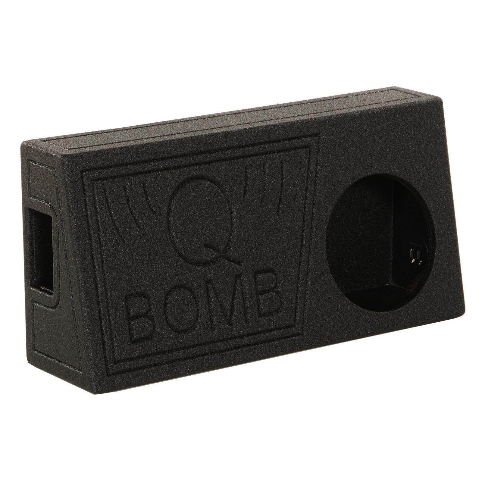 Black Pack) (2 Subwoofer Spray Vented Box QPower with 10" QBomb Bedliner Single