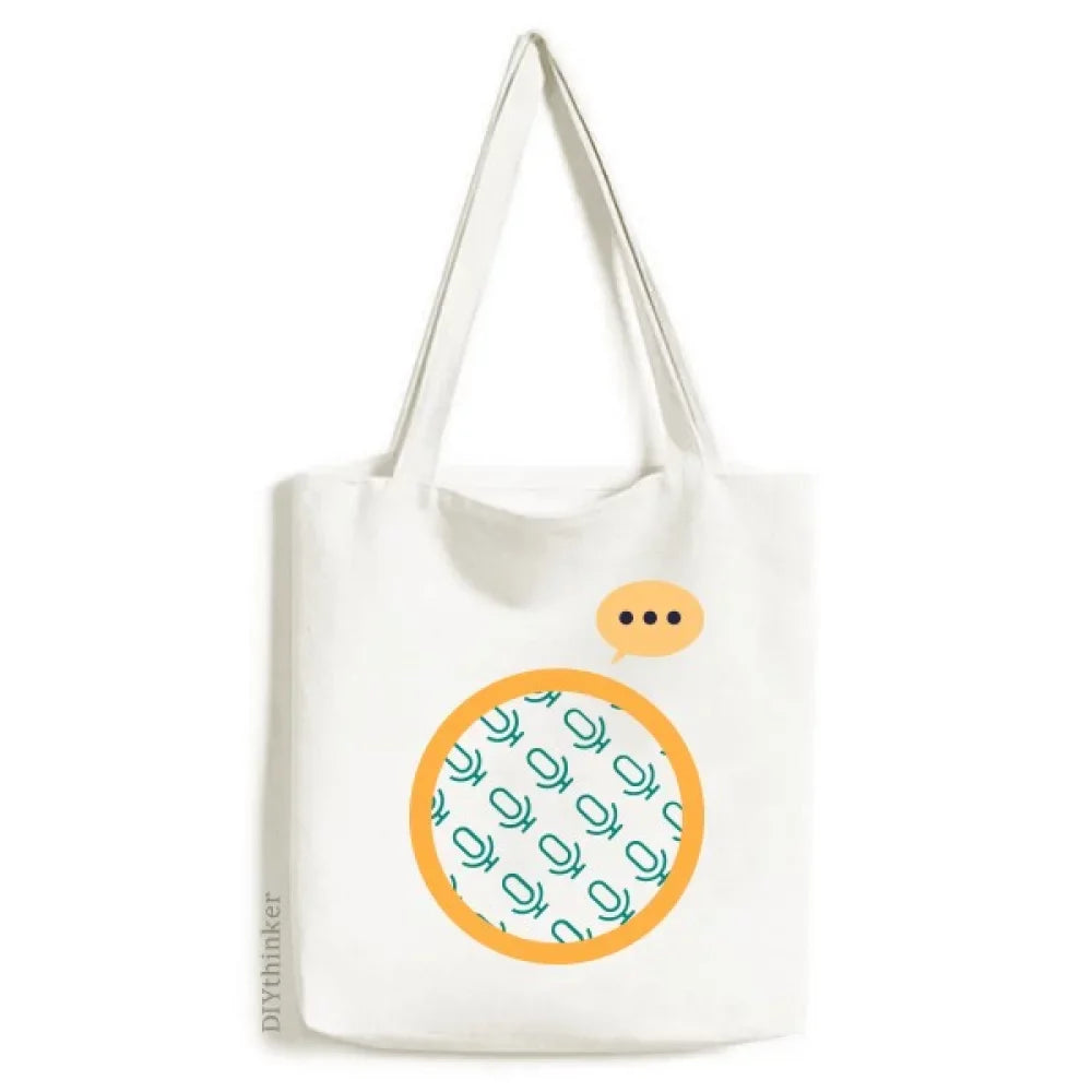 pattern microph stamp bag sack canvas shoulder tote transssion expression