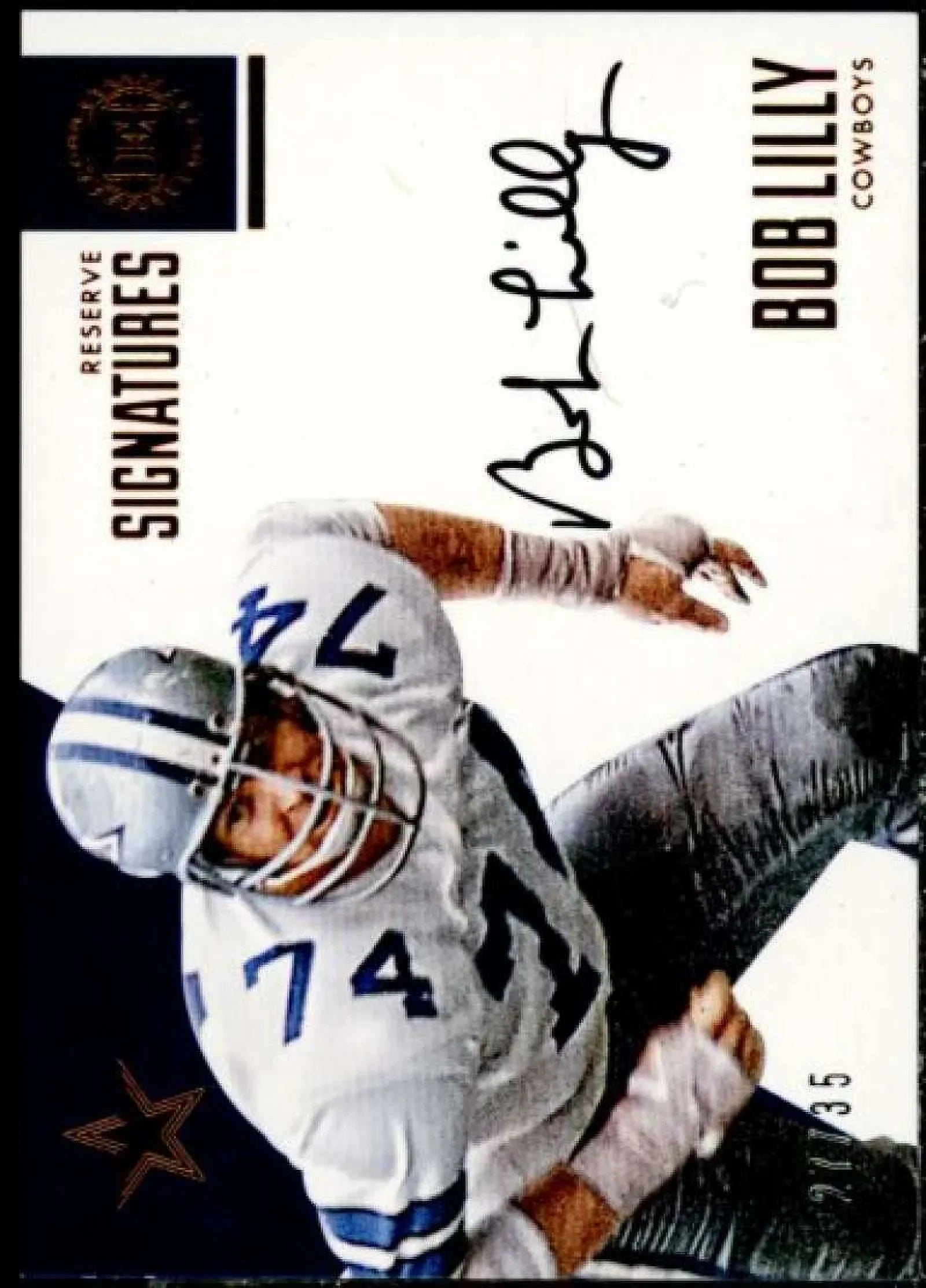 Panini Reserve Signatures Card Bob #16 2016 Encased Lilly