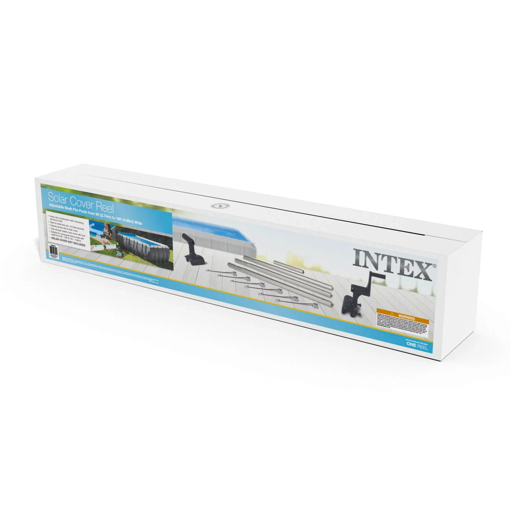 Above Not Ground Included Aluminum Intex Pool Cover Solar Reel, Cover