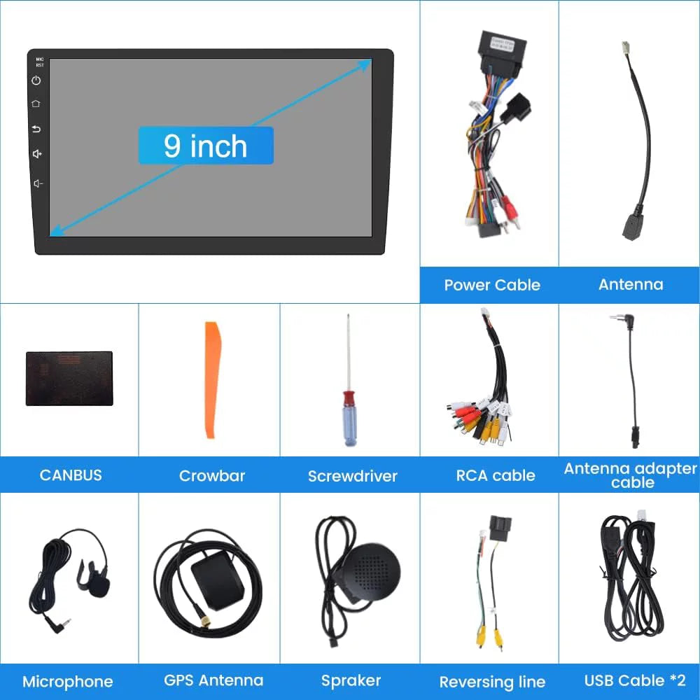 Wireless 9 carplay 2G+32G with 2014 for Spark inch Radio 2015 Auto Car Chevy 2013 Apple Android Stereo