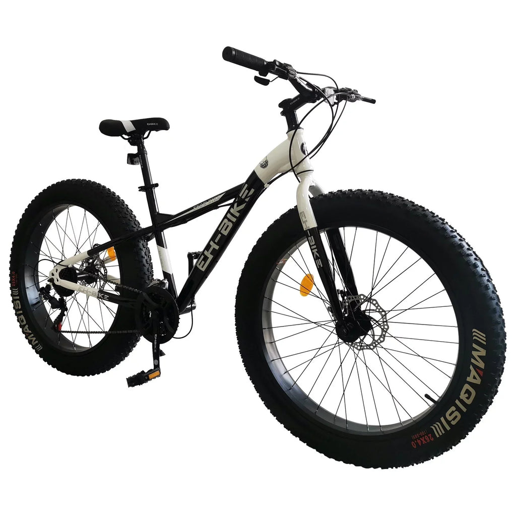 Brakes Fat Blue Knobby - and 4-Inch 26-Inch Front Tires, Mens Steel 7-Speed, Tire 76x24.8x40in Mountain Frame, Wide Bike, Rear Wheels,