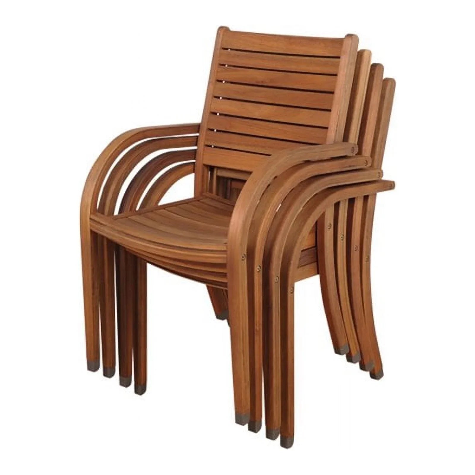5 International Deluxe Charlotte Home Set in Amazonia Piece White Patio Dining