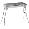 BBQ Picnic,Party Steel Charcoal Portable Folding Rack HQZX Grill Grill Outdoor for Grill,Stainless