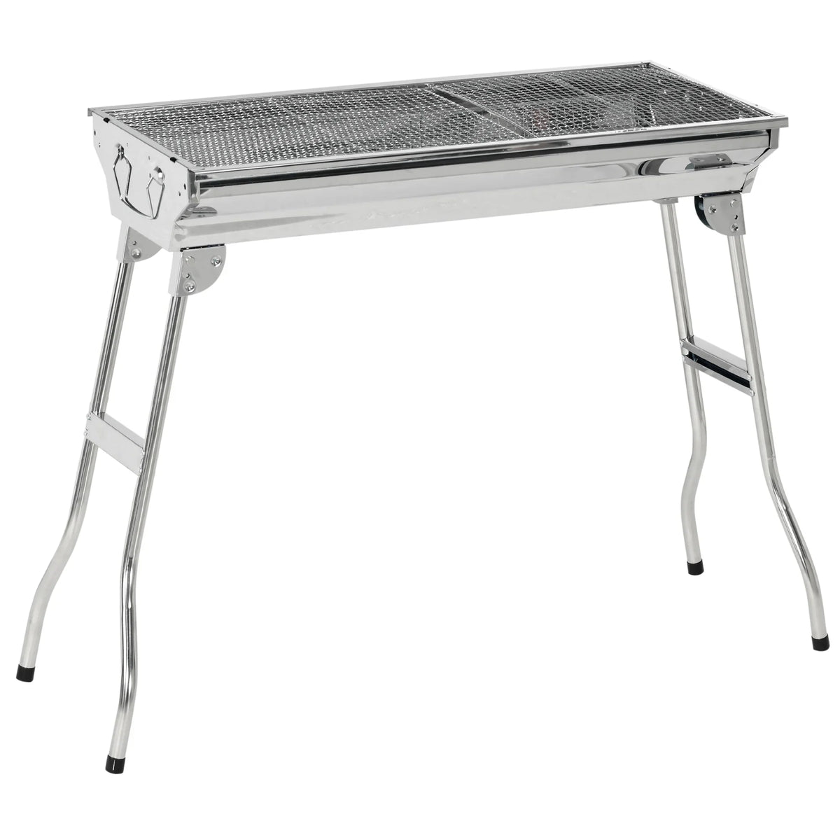 BBQ Picnic,Party Steel Charcoal Portable Folding Rack HQZX Grill Grill Outdoor for Grill,Stainless
