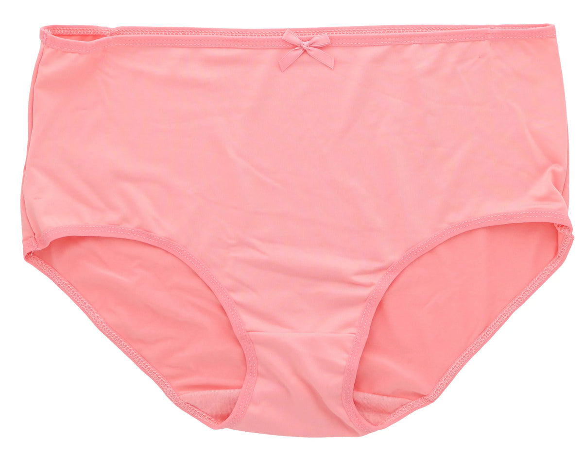 (X-Large, Plus Hot Florals) Pink Delta Intimates Sexy (5Pr) Burke Classic Women's Brief High Rise Size Panties Black