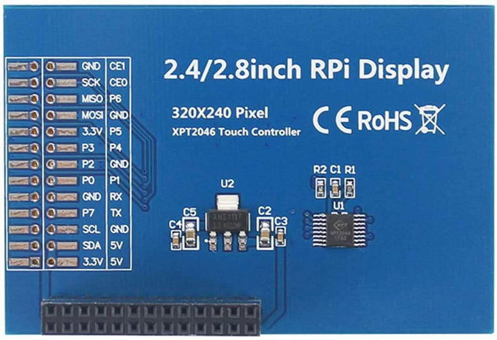 2.8 Display Resistance /3B+ 4B SPI Compatible Treedix with Touch inch Pan LCD Raspberry Touch with Interface Color Pi Screen TFT TFT Screen