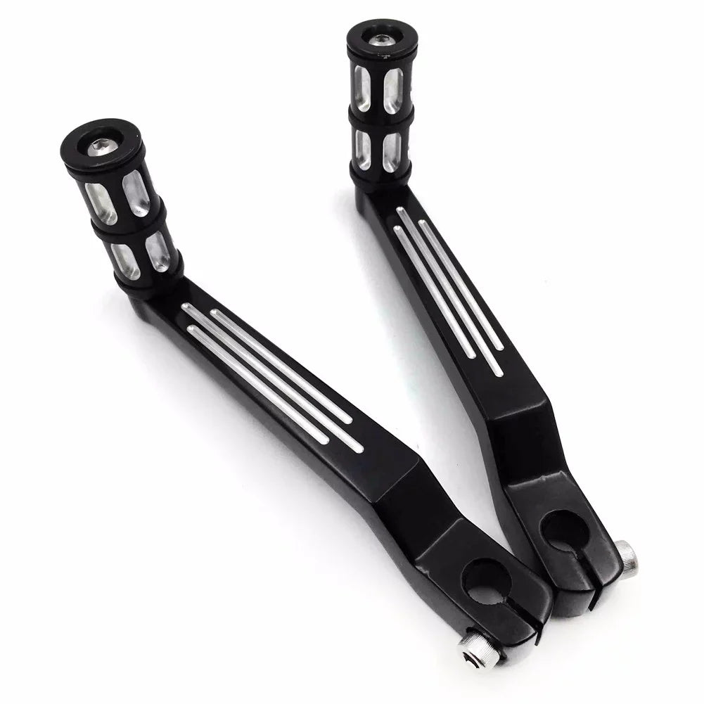 and Shift later 009C- Shifter Aluminum Levers Fat Pegs 1980 Black Levers/Gear Harley For Shift w/ HTT- Heel Davidson FLSTF Style Toe Motorcycle Boy Pedal