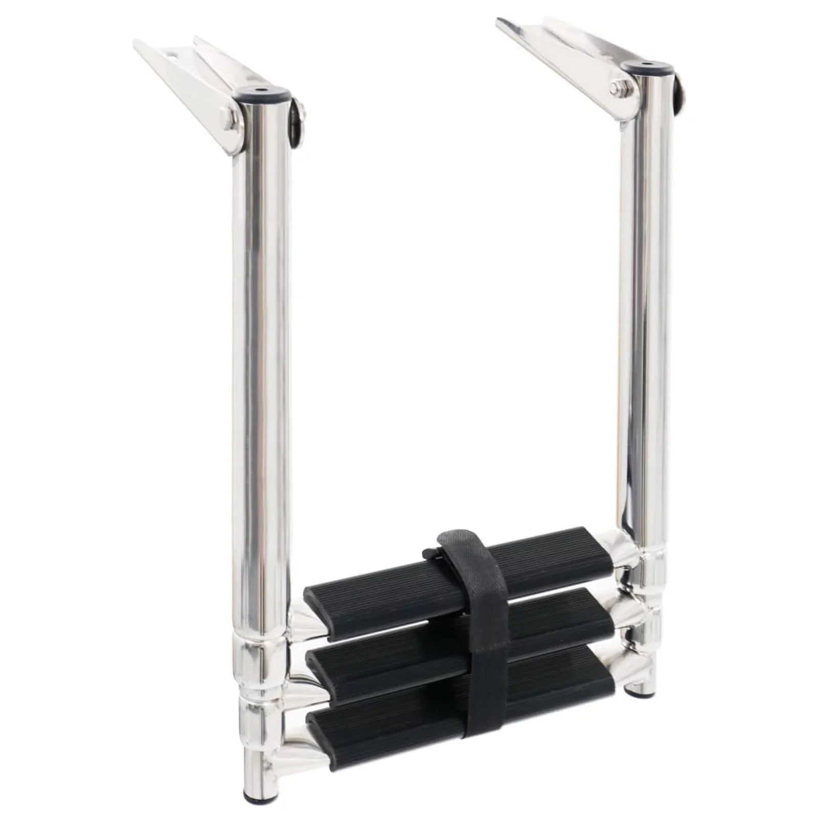 Ladder and Boarding Boat Mounting Ladder Dcenta Platform Swimming 3 for Telescopic Folding Non-Slip Steel Pool, Stainless