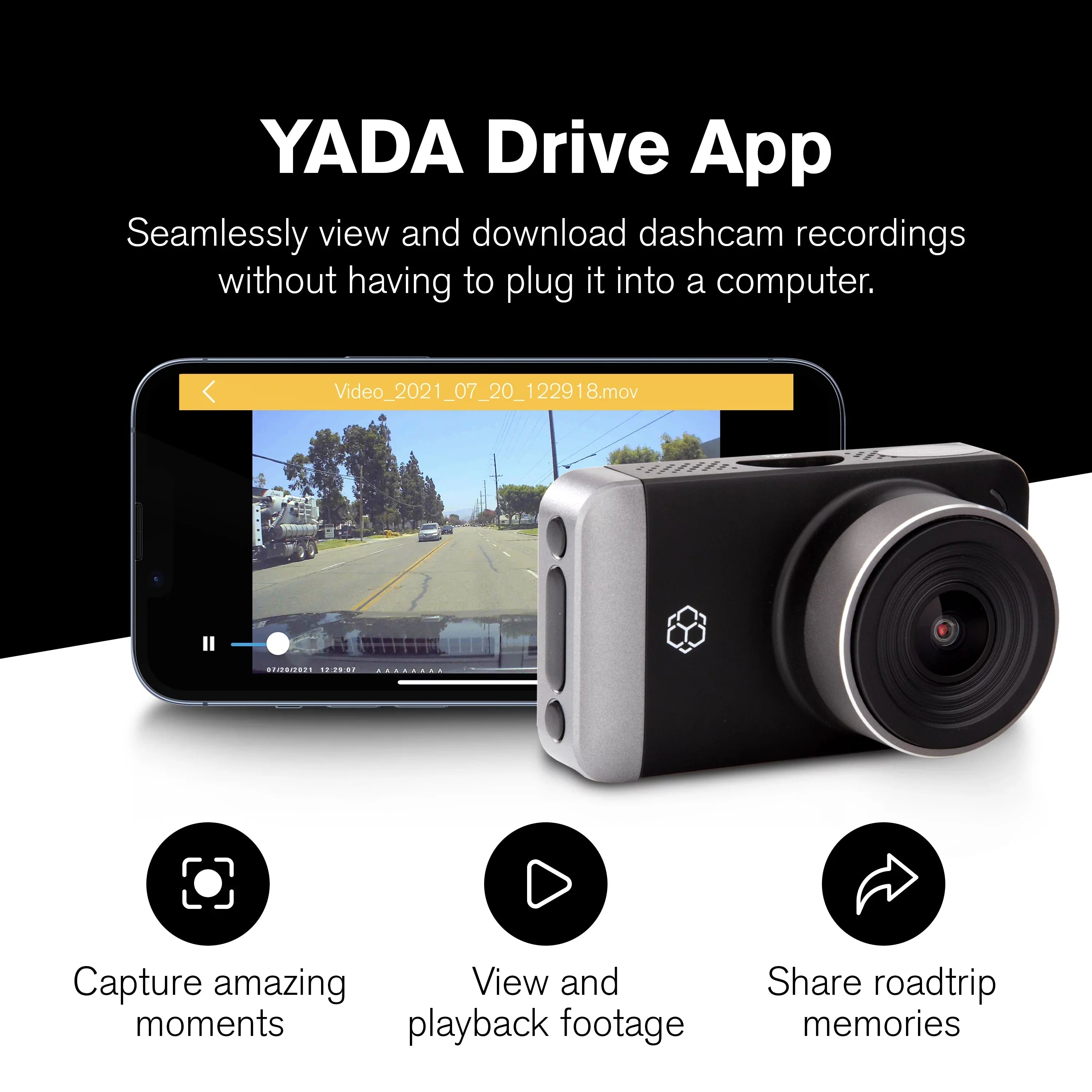 150 Lense, Mode Angle UHD with Roadcam Screen, GPS 4K App, Wide Record Dynamic Pro High Degree and Park Technology Range with G-Sensor LCD Yada for Day/Night. 3" Resolution