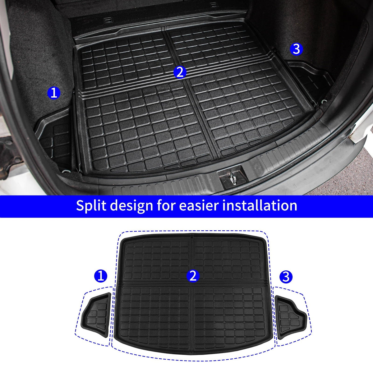 Mats Mats) Liner + 2021 Mats Honda Cargo Accessories Floor Fit 2017-2022 CR-V (Trunk Floor CRV Fuel
