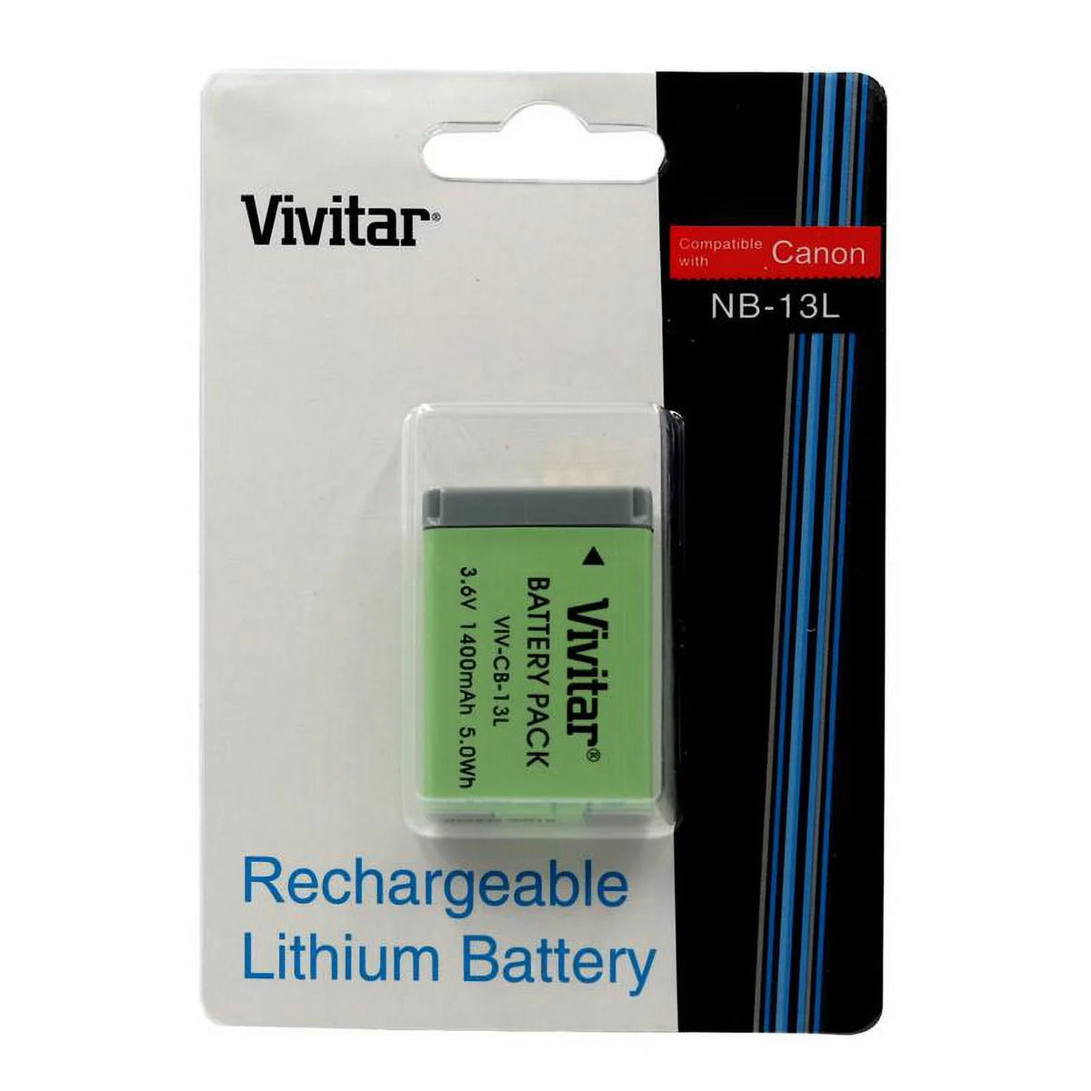 Canon G5 II, G9 G9X + X for NB-13L G7 NB-13L X, Battery Battery X, II, Canon X, HS) Charger (for Mark Battery Mark G7 Replacement SX720 VIV-QCB-217 VIVITAR