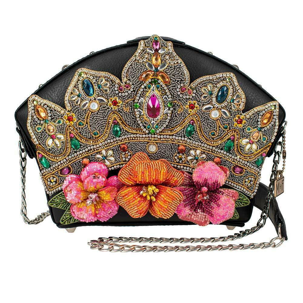Handbag Black Mary Crown NEW Princess Crossbody Flower Frances Jewelry