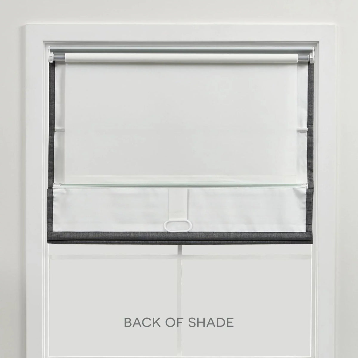 Shade, Exclusive 34"x64", Grey Home Esme Blackout Roman Dark Total