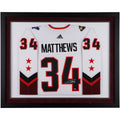Adidas White Maple Deluxe NHL Game Toronto All-Star 2022 Jersey Leafs Autographed Framed Authentic Auston Matthews