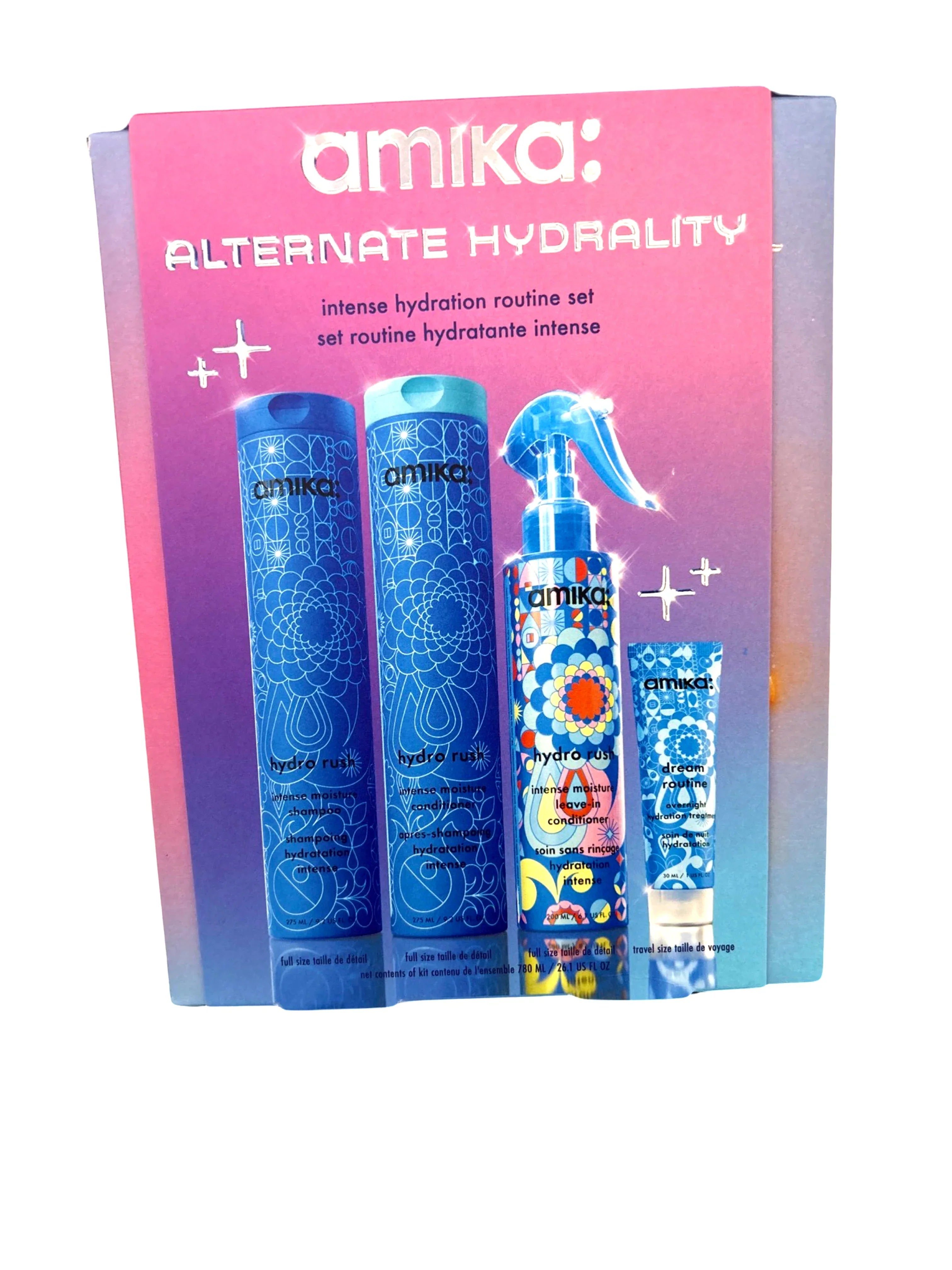Conditioner 9.2oz Amika Hydro Rush Conditioner 1oz Routine Alternate Dream Shampoo Overnight Hydrality Leave Rush 9.2oz Kit: Rush 6.7oz In Hydro Treatment Hydro