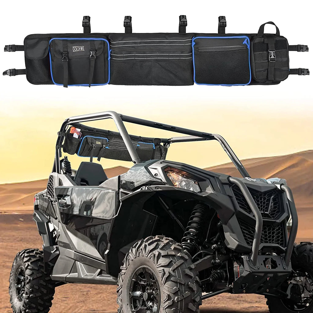 Kawasaki Storage Polaris For Size Cage Large Yamaha Organizer Bag Cargo UTV UTVs Roll Rear Full Most Gear Goldfire Car Bags