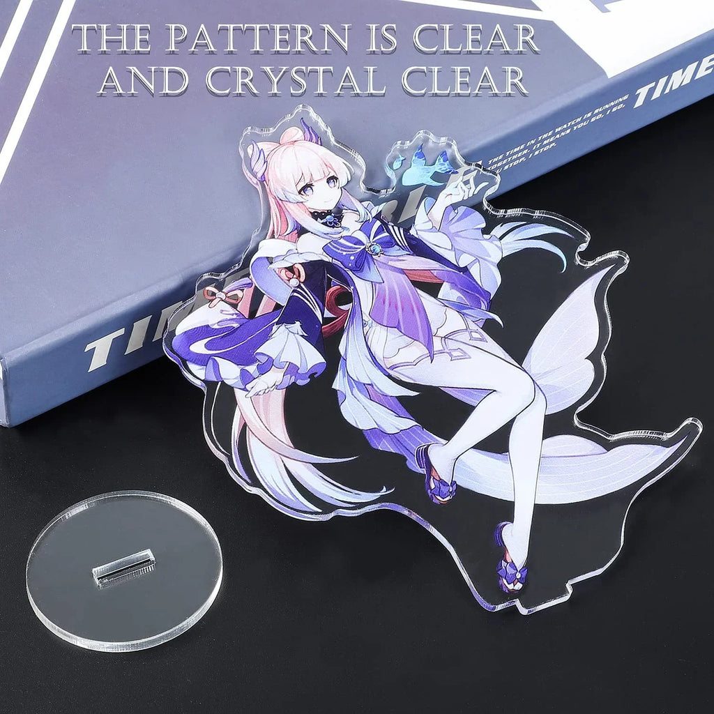 Fans' Characters Exquisite Collection Character Acrylic Game Figure,Colorful for Impact Stand and Design (Mona) Genshin