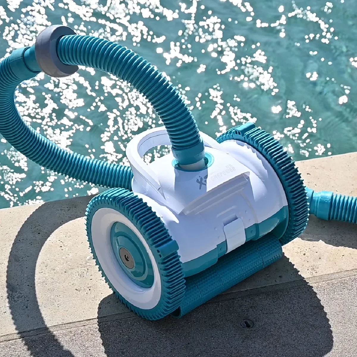 Automatic for Climbing Inground Pool Function Swimming Suction Hose Set Pool Side Wall Cleaners with XtremepowerUS